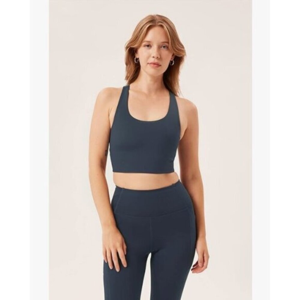 Girlfriend Collective Paloma Longline Sports Bra in Gray SZ XS NWT